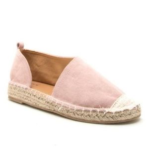 Vegan Suede D'Orsay Ballerina Espadrilles